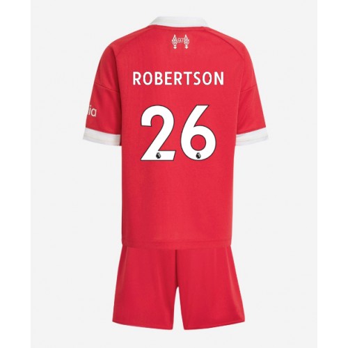 Liverpool Andrew Robertson #26 Replik Heimtrikot Kinder 2025-26 Kurzarm (+ Kurze Hosen)